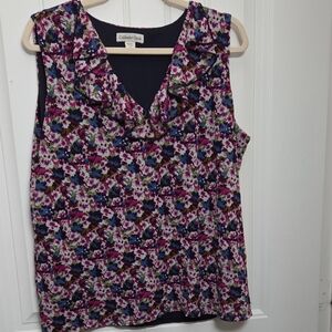 Coldwater Creek Multicolor Floral Blouse